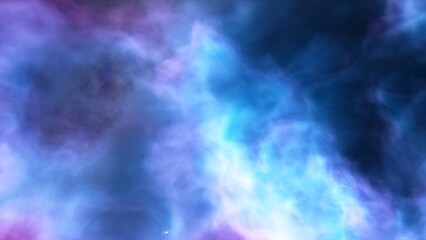 nebula gas cloud in deep outer space, science fiction illustration, colorful space background with stars 3d render
