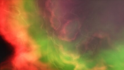 nebula gas cloud in deep outer space, science fiction illustration, colorful space background with stars 3d render
