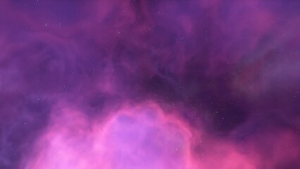 nebula gas cloud in deep outer space, science fiction illustration, colorful space background with stars 3d render
