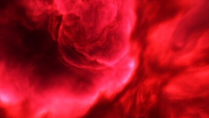 nebula gas cloud in deep outer space, science fiction illustration, colorful space background with stars 3d render
