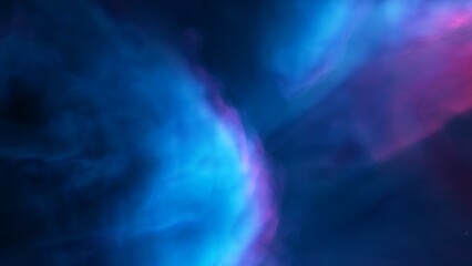 nebula gas cloud in deep outer space, science fiction illustration, colorful space background with stars 3d render
