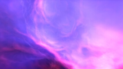 nebula gas cloud in deep outer space, science fiction illustration, colorful space background with stars 3d render
