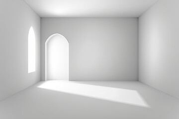 Fototapeta premium empty white room,empty white room with wall