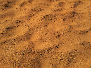 Chaotic structure parts of the sand surface