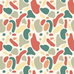 Geometry colors shape blot cute modern pattern