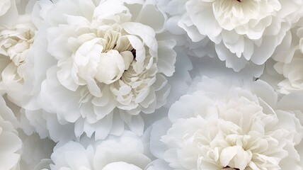 white peonies flowers