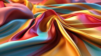 Fototapeta na wymiar Abstract folded cloth generated AI