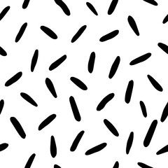 Abstract geometric seamless pattern with different shapes for decoration interior, print posters, greeting card, business banner, wrapping in modern doodle style. Vector. Isolated on white background