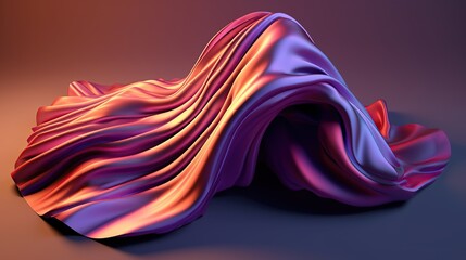 Obraz na płótnie Canvas Abstract folded cloth generated AI
