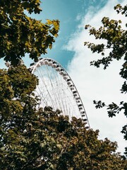 Giant Wheel (Grande Roue De Paris) Amusement Park in Paris, France  Jardin des Tuileries