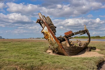 old rusty Shipwreck