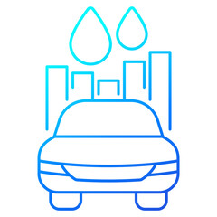 fuel consumption line design icon