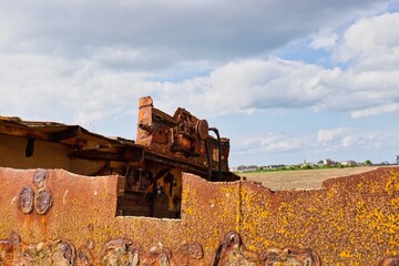 part of old rusty Shipwreck