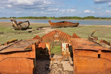 rusty boat Shipwreck