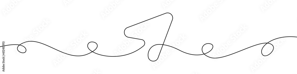 Poster arrows sign line continuous drawing vector. one line arrows icon vector background. plane icon. cont