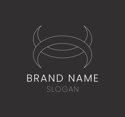 Obraz premium Vector of a simple brand logo