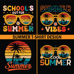 vector summer time holiday t-shirt design