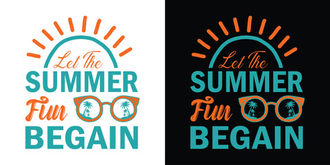 Fototapeta na wymiar vector summer time holiday t-shirt design