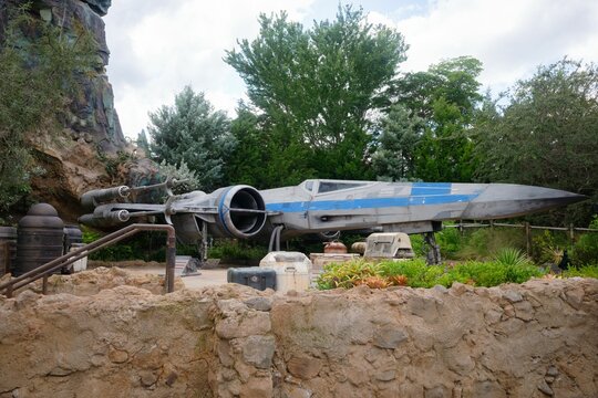 X-Wing at Star Wars Galaxy's Edge Disney World Hollywood Studios