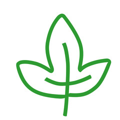 Leaf line icon