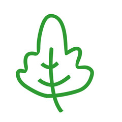 Leaf line icon