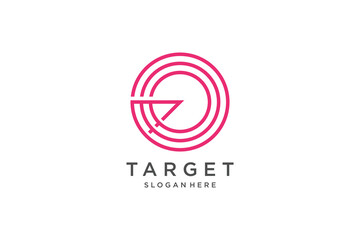 Target logo illustration modern creative unique simple