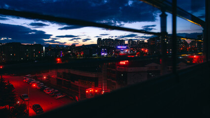 Naklejka premium city at night