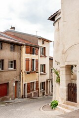 Fototapeta na wymiar Beautiful shot of traditional buildings in Liverdun, France