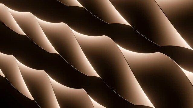 Abstract horizontal braids. Design. Rows of twisting ropes.