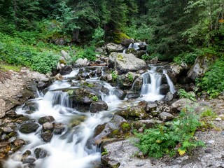 Waterfall in Rila Bulgaria