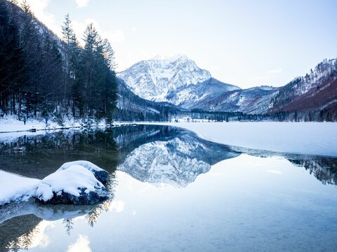 Lake Langbath in Ebensee, Austria