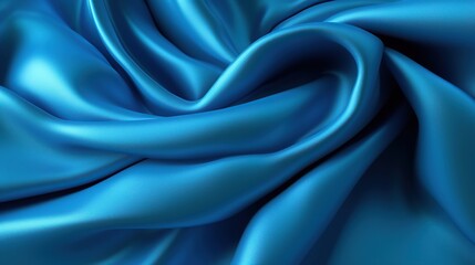 Background blue cloth A professional 3d rendering generative AI