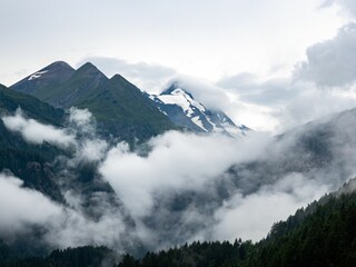 Beautiful shot of Grossglockner High Alpine landscapes at Hohe Tauern National Park