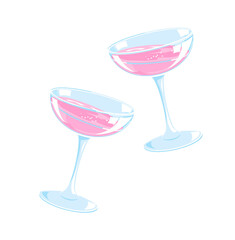 two glass of champagne