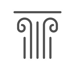 School and university related icon outline and linear vector.