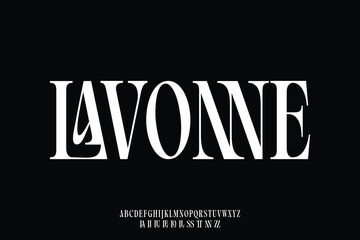 Elegant luxury ligature serif typeface display font vector. Creative typography for business company