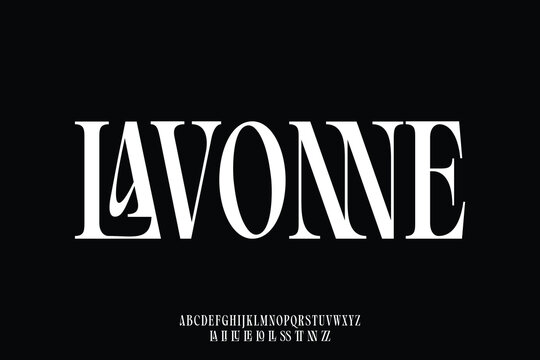 Elegant luxury ligature serif typeface display font vector. Creative typography for business company