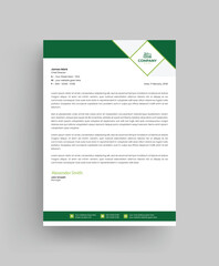 Professional Lawn Care Business Style Letterhead Design Vector Template For Your Project. Corporate modern letterhead design template.