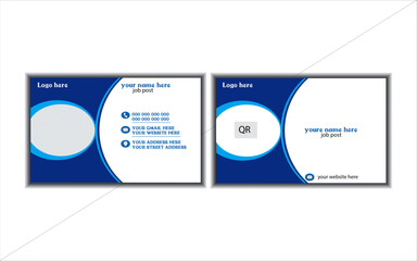 Creative & modern Business Card Design Template for any kind of company and personal .