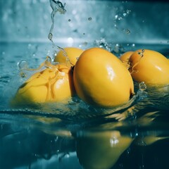 Fresh delicious sweet mangoes ,Generative AI
