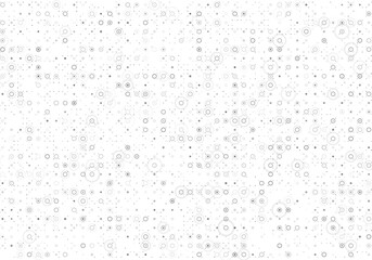 Cyber background constructed with different dots. Digital futuristic backdrop. Vector illustration.