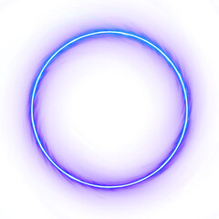 Blue Neon Circle