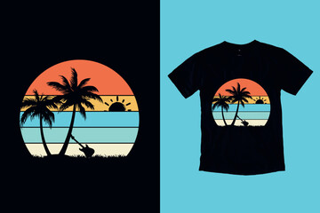 Family  Summer Vacation Vintage Trendy T-Shirt Design