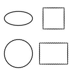 cornici riquadri spesse linee ondulate zigrinate arricciate ingranaggi © Sean Maxhell