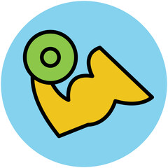 Fitness and Health Colored Vector