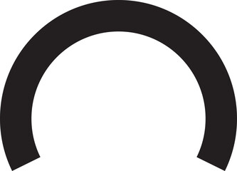 Semicircle arc Circle