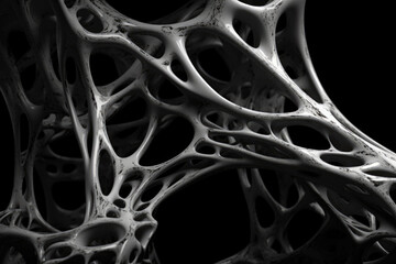 Abstract shapes, bone structure. Generative AI