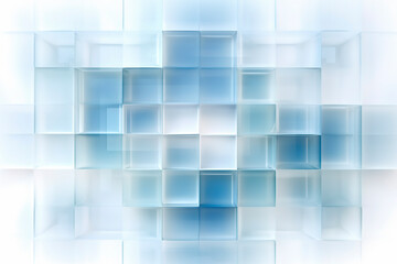 Abstract white and blue modern square background. Generative ai edited