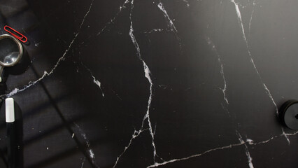 Background of an office desk with objects