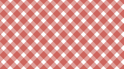 Diagonal red plaid on the white background